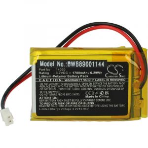 Vhbw Batterie Remplacement Pour Makeblock 14030 Pour Robot Intelligent (1700mah, 3,7v, Li-Polymère)
