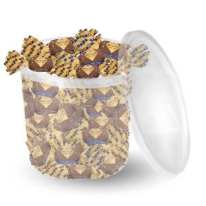 REVILLON 100 Papillotes Chocolat au Lait Praliné Box de 1100g de Friandise pour Noël ou Halloween