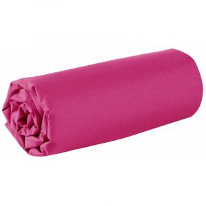Drap housse - 80 x 200 cm - 100% coton - 57 fils - France - Fuchsia