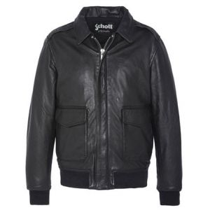 Schott Blouson pilote Noir - Couleur Noir - Taille M