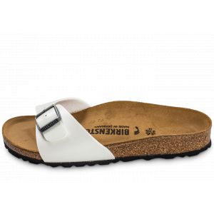Image de Birkenstock Madrid Vernis Blanche Sandales Femme