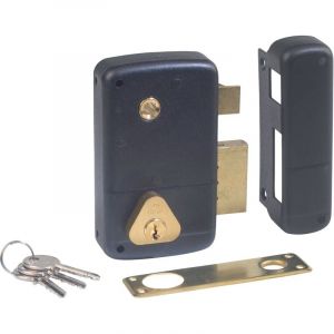Serrure monopoint en applique vertical fouillot droite cylindre de 40mm sur numéro BC1534 - CISA - 3005041000BC1534
