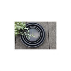 Image de Soucoupe gamme Les poteries d'Albi coloris noir Ø 33 x 4 cm