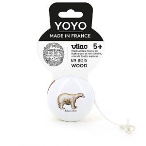 Vilac Yoyo Ours Blanc - Mus&eacute;um National d'Histoire Naturelle - Jeu d'Adresse - D&eacute;coration - Cadeau - Jouet Traditionnel - pour Enfants &agrave; Partir de 5 Ans