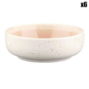 6 Bols Oxygen rose poudre/beige - D.9 cm