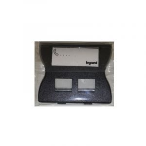 Legrand 085984 Enjoliveur Sagane Graphimat prise double RJ45