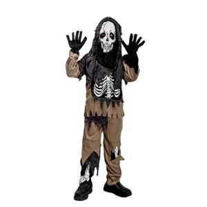 Déguisement Squelette Zombie Enfant 5/6 Ans Marron 88357 5/6 ANS Coloris : Marron 88357