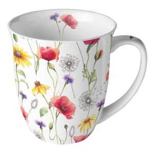 Image de Enesco Tasse en Porcelaine Fine Prairie de coquelicots