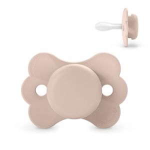 Suavinex Sucette B&eacute;b&eacute; 6/18 Mois, Sucette avec T&eacute;tine Sym&eacute;trique SX Pro en Silicone, T&eacute;tine R&eacute;versible, Plate et Flexible, Respecte le D&eacute;veloppement Buccodentaire, Wonderland Rose Uni