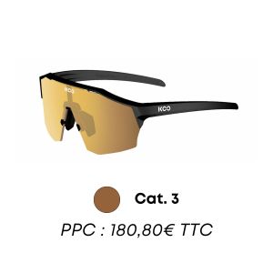 Koo Lunettes Alibi bleu clair mat avec verres miroir Zeiss cuivre