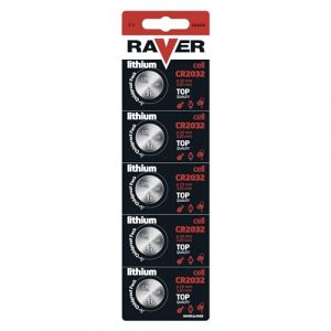 EMOS- CR2032 - Raver Cell Pile bouton lithium - Pack de 5