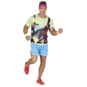 Déguisement sport gymaste aérobic années 80 homme - m - vert - guirca 79705