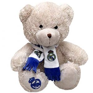 Real Madrid CYPBRANDS M-32-RM Peluche Jeunesse Unisexe, Blanc, 20 cm