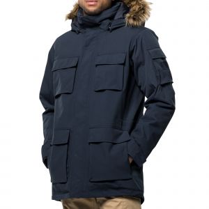Jack Wolfskin Glacier Canyon Parka Homme, bleu L Parkas