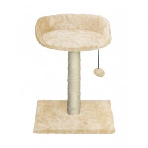 MON AMI LUKI - ARBRE A CHAT AVEC ASSISE 34X34X42 CM - Ecru - CHAT - 34x34x42CM