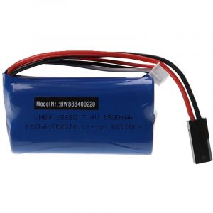 Vhbw Batterie compatible avec mjx F39, F49, T39, T40 modéle rc (1500mAh, 7,4V, Li-ion, 69 x 37 x 19 mm)