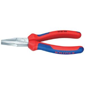 Knipex 20 05 140 - Pince à becs plats chromée avec gaines bimatière 140 mm