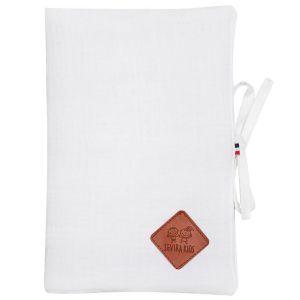 Sevira Kids Prot&egrave;ge carnet de sant&eacute; en gaze de coton, Jeanne Blanc TU