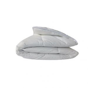 Couette Tempérée Bébé, Tissus Coton Anti Acariens, 300gr/M², Blanche, 80 X 120 Cm, Dermafibre