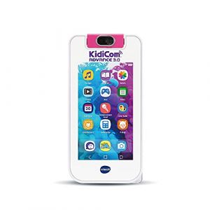 Vtech KidiCom Advance 3.0 Rose, Portable Enfant sans Forfait S&eacute;curis&eacute; &ndash; 6/12 Ans &ndash; Contenu en Fran&ccedil;ais