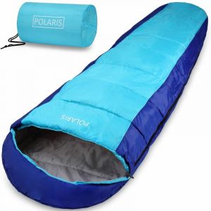 Deuba Sac de couchage Bleu 700g 2 fermetures Camping