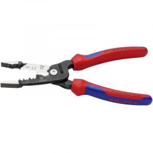 Image de Knipex 13 72 200 ME Pince &eacute;lectrique 5 en 1 mod&egrave;le m&eacute;trique avec gaines bi-mati&egrave;re noire atramentis&eacute;e 200 mm