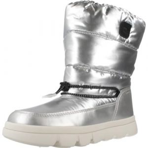 Geox Bottes neige enfant J WILLABOOM GIRL B A Argent&eacute; - Taille 28,29