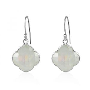 Image de Ailoria CAPUCINE Boucles d'oreilles argent/Pierre de Lune Arc-en-Ciel