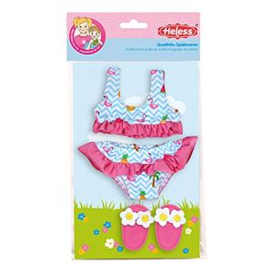 Heless Poupée bikini bleu/rose pour poupée de 28-35 cm