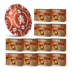 Café Royal 600 Capsules Compatibles NESPRESSO PRO - CAFÉ ESPRESSO FORTE BIO - Dosettes by C