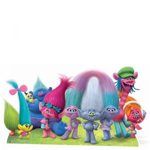 Figurine en carton personnages Trolls