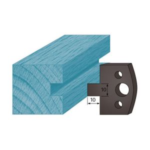Diamwood Platinum Jeu de 2 contre-fers profilés Ht. 38 x 4 mm rainure 10 mm A91 pour porte-outils de toupie