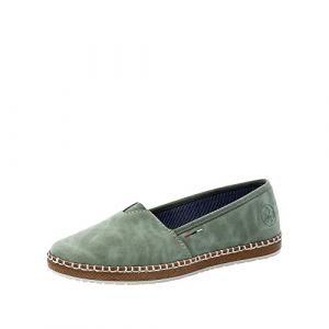 Rieker M2270, Mocassin Femme, Vert, 39 EU