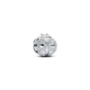 Pandora Mini Charm Coccinelle Textur&eacute;