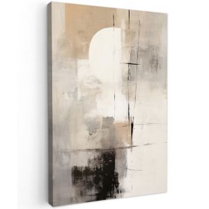 TABLEAU SUR TOILE Abstrait - Art - Gris 80x120 cm