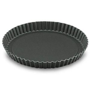 Lacor 68842 - Moule à tarte dentelé fond amovible en aluminium 24 cm