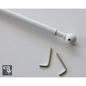 Easy Baguette extensible, aluminium, blanc, 30-50 cm