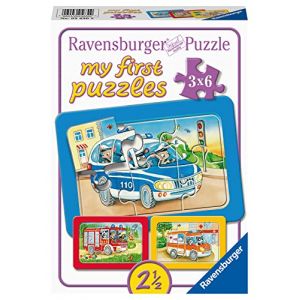 Ravensburger Puzzle Cadre - 3 Puzzles - Animaux en action