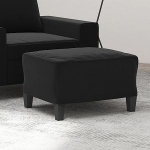 VidaXL Repose-pied Noir 60x50x41 cm Tissu microfibre