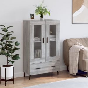 VidaXL Buffet haut sonoma gris 69,5x31x115 cm bois d'ingénierie 828322