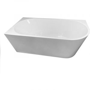Baignoire autoportante Isia - 170 x 80 x 58 cm - Bain blanc - Droite