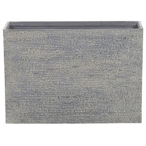 Beliani Grand cache-pot 34 x 80 x 56 cm gris EDESSA - beige