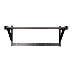 Altobuy - bosco - Portemanteau Mural Peuplier Noir et Acier Chromé