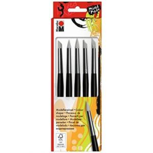 Marabu Modellierpinsel-Set, Silikonspitzen 017300020