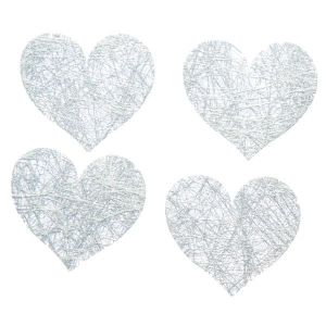 Image de 100 coeurs en tissu intiss&eacute; Romance