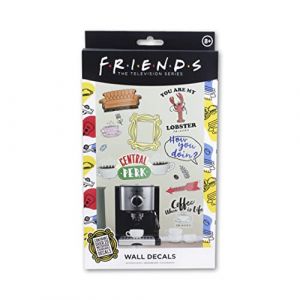 Paladone Friends Stickers muraux amovibles et imperméables avec plus de 20 autocollants