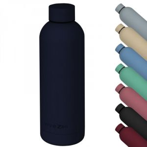 Bouteille, gourde isotherme chaud ou froid en acier inoxydable, réutilisable - 500 ml - Gris anthracite - Vivezen