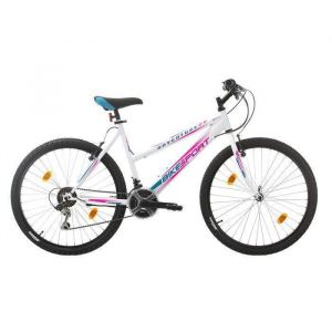 Vélo VTT 26 pouces Femme 18 Vitesses équipé de 18 vitesses et freins V-Brake en aluminium et dérailleurs Shimano
