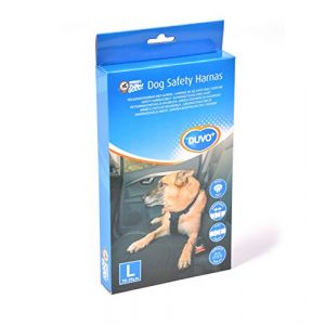 Duvo + 121005 Harnais de Sécurité avec Ceinture pour Voiture pour Chien