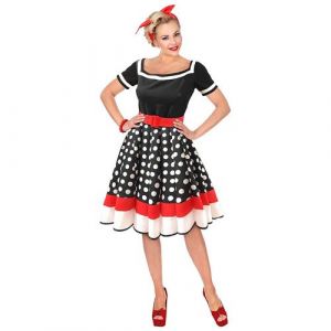 Widmann Déguisement Pin-up Chic Années 50 Femme Xs Noir 48349 XS - 48349